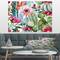 Designart - Cactus Pattern Watercolor - Floral Art Canvas Print